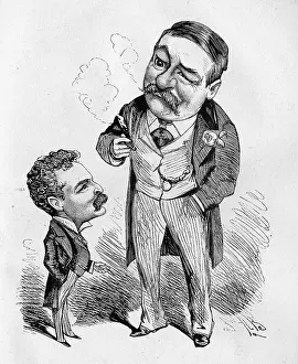 Entracte: Cartoon of Percy Anderson and G A Sala