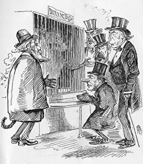 Monkeys: Cartoon, politicians at the zoo