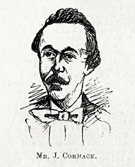 Drury: Cartoon portrait, John Cormack, ballet dancer, choreographer