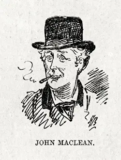 Maclean: Cartoon portrait, John MacLean