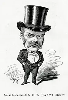 Entr: Cartoon portrait, Mr E B Hartt, Acting Manager