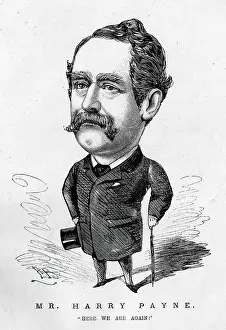Panto: Cartoon portrait, Mr Harry Payne, pantomime clown