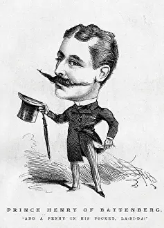 Beatrice: Cartoon portrait, Prince Henry of Battenberg