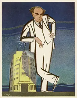 Towering: Cartoon portrait of Sir John Reith