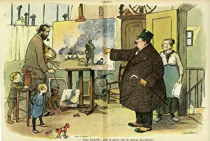 Rents: Cartoon, A powerless bailiff, WW1