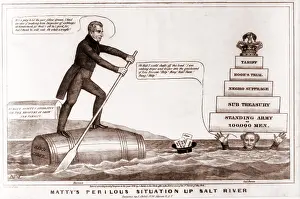 Incumbent: Cartoon of the Presidential Election of ?