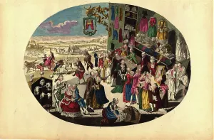 Penitentiaries: Cartoon on the prison practise under Joseph II