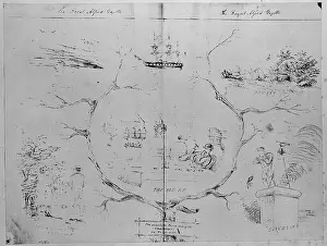 Gazette: Cartoon published on a page of the Royal Albert Gazette
