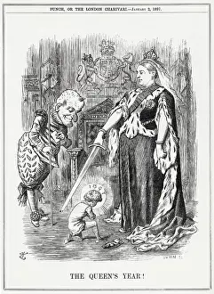 Deferential: Cartoon, The Queen's Year 1897