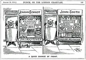 Hock: Cartoon, A Quick Change of Front (WW1)