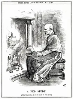Wishing: Cartoon, A Red Study (Cardinal Manning)