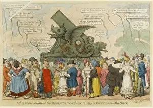 1816: Cartoon, A Representation of the Regents tremendous Thing