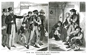 Cartoon, Retrenchment, From the Dockyard to the Workhouse
