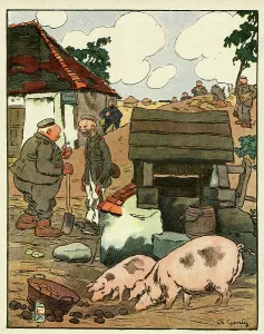 Excuse: Cartoon, A rich diet, WW1