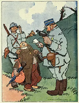 Gendarme: Cartoon, Round figures, WW1