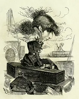 Lifebelt: Cartoon, Sarah Bernhardt on the cross-Channel ferry