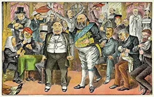 Legislation: Cartoon, satire on the British government