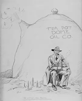 Bribes: Cartoon of Secretary of the Interior Albert ?
