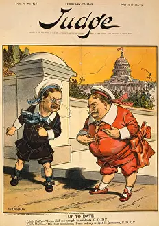 Criticized: Cartoon showing president elect William ?