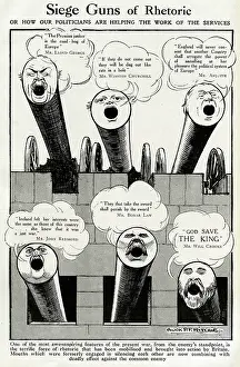 Quotations: Cartoon, Siege Guns of Rhetoric, WW1