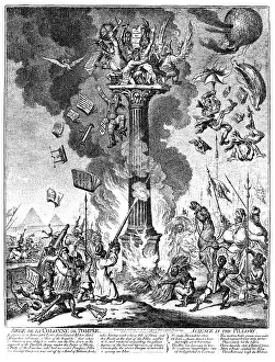 Frenchmen: Cartoon, Siege de la Colonne de Pompee