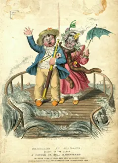 Margate: Cartoon, Sketches at Margate, Caught on the Jetty