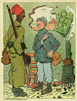 Depart: Cartoon, A sophisticated man, WW1