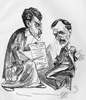 Expense: Cartoon of Squire Bancroft and Edgar Bruce