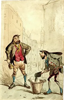 Cleaner: Cartoon, two street cleaners