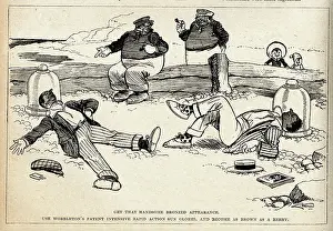 Tanning: Cartoon, Sun bathing
