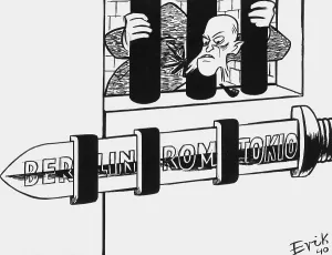 Breaker: Cartoon on the Three-Power Pact 27.09.1940