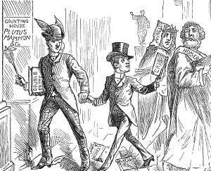 Vocational: Cartoon titled The British educational curse