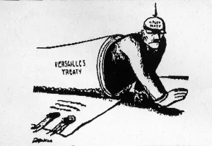Militarism: Cartoon of The Treaty of Versailles