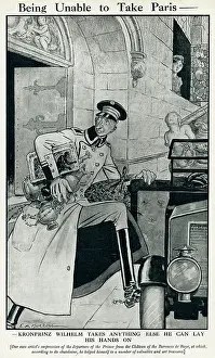 Looted: Cartoon, Being Unable to Take Paris, WW1