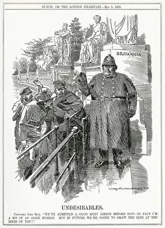 Cartoon, Undesirables (refugees)