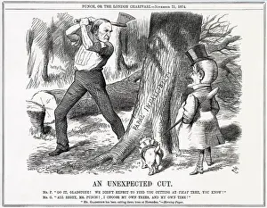 Toby: Cartoon, An Unexpected Cut (Gladstone and Pope)