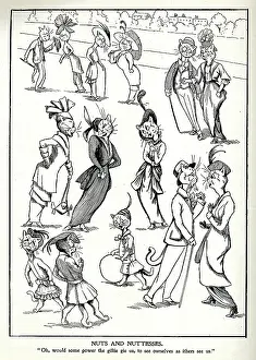 Comical: Cartoon, upper class Nuts and Nuttesses, Louis Wain