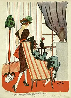 Frenchwomen: Cartoon, Victim of food