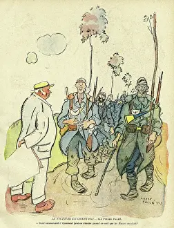 Attitude: Cartoon, Victory singing, WW1