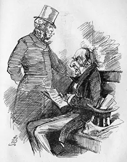 Entracte: Cartoon, W E Gladstone and the ghost of Palmerston