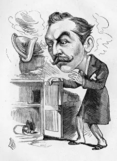 Cupboard: Cartoon of Walter Joyce, English actor