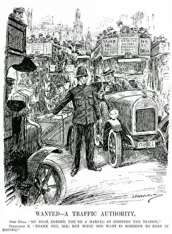 Congested: Cartoon, Wanted - A Traffic Authority 1923