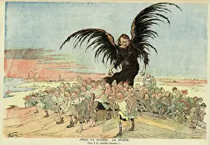 Distressed: Cartoon, After War, Misery, WW1