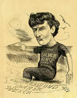 Fundraising: Cartoon, Wilson Barrett, actor, manager and playwright