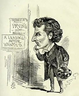 Absence: Cartoon, Wilson Barrett, actor, manager and playwright