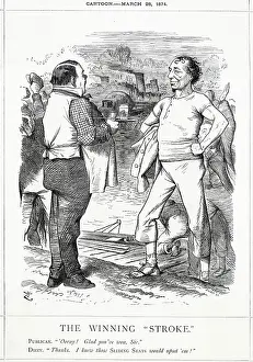 Sliding: Cartoon, The Winning Stroke (Disraeli)