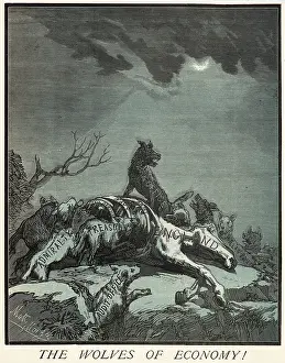 Wolves: Cartoon, The Wolves of Economy!
