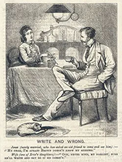 Contented: Cartoon, Write and Wrong
