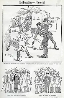 Expense: Three cartoons at the start of the First World War