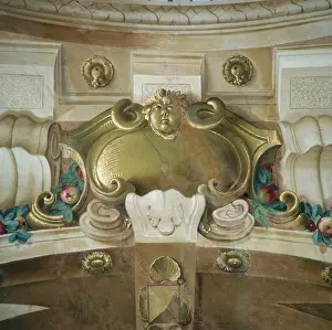 Allegri: A cartouche, detail of the